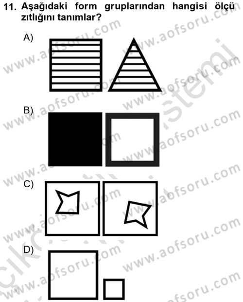 Bilgisayar Destekli Temel Tasarım Dersi 2016 - 2017 Yılı (Vize) Ara Sınav Soruları 11. Soru
