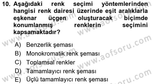 Bilgisayar Destekli Temel Tasarım Dersi 2016 - 2017 Yılı (Final) Dönem Sonu Sınav Soruları 10. Soru