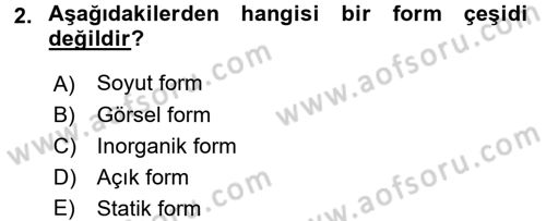 Bilgisayar Destekli Temel Tasarım Dersi 2016 - 2017 Yılı (Final) Dönem Sonu Sınav Soruları 2. Soru