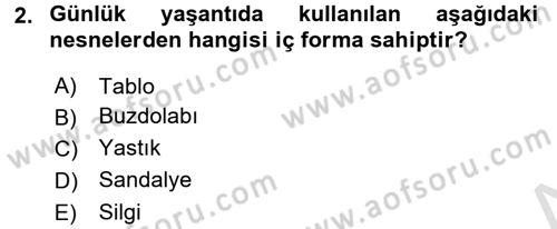 Bilgisayar Destekli Temel Tasarım Dersi 2017 - 2018 Yılı (Vize) Ara Sınav Soruları 2. Soru