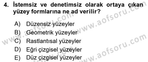 Bilgisayar Destekli Temel Tasarım Dersi Ara Sınavı Deneme Sınav Soruları 4. Soru
