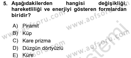 Bilgisayar Destekli Temel Tasarım Dersi Ara Sınavı Deneme Sınav Soruları 5. Soru