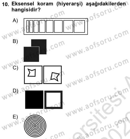 Bilgisayar Destekli Temel Tasarım Dersi 2019 - 2020 Yılı (Vize) Ara Sınav Soruları 10. Soru