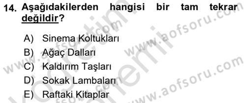 Bilgisayar Destekli Temel Tasarım Dersi 2019 - 2020 Yılı (Vize) Ara Sınav Soruları 14. Soru