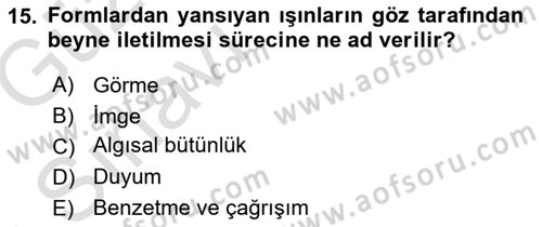 Bilgisayar Destekli Temel Tasarım Dersi 2019 - 2020 Yılı (Vize) Ara Sınav Soruları 15. Soru