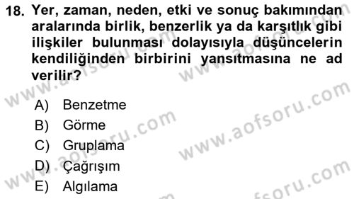 Bilgisayar Destekli Temel Tasarım Dersi 2019 - 2020 Yılı (Vize) Ara Sınav Soruları 18. Soru