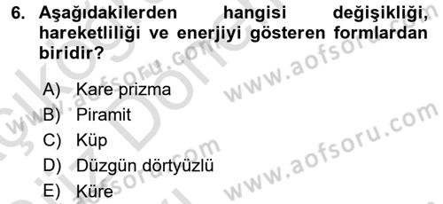 Bilgisayar Destekli Temel Tasarım Dersi 2019 - 2020 Yılı (Vize) Ara Sınav Soruları 6. Soru