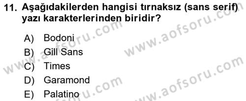 Bilgisayar Destekli Temel Tasarım Dersi 2019 - 2020 Yılı (Final) Dönem Sonu Sınav Soruları 11. Soru