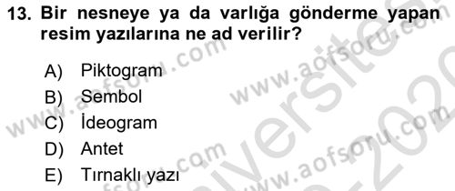 Bilgisayar Destekli Temel Tasarım Dersi 2019 - 2020 Yılı (Final) Dönem Sonu Sınav Soruları 13. Soru
