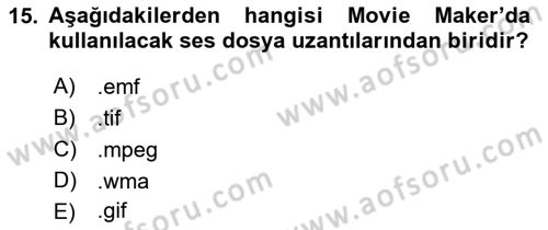 Bilgisayar Destekli Temel Tasarım Dersi 2019 - 2020 Yılı (Final) Dönem Sonu Sınav Soruları 15. Soru