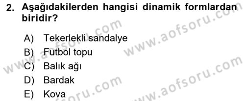 Bilgisayar Destekli Temel Tasarım Dersi 2019 - 2020 Yılı (Final) Dönem Sonu Sınav Soruları 2. Soru