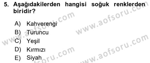 Bilgisayar Destekli Temel Tasarım Dersi 2019 - 2020 Yılı (Final) Dönem Sonu Sınav Soruları 5. Soru