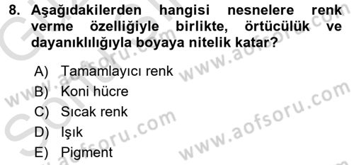 Bilgisayar Destekli Temel Tasarım Dersi 2019 - 2020 Yılı (Final) Dönem Sonu Sınav Soruları 8. Soru
