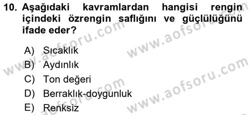Bilgisayar Destekli Temel Tasarım Dersi 2020 - 2021 Yılı Yaz Okulu Sınav Soruları 10. Soru