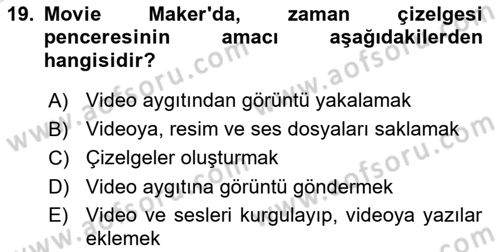 Bilgisayar Destekli Temel Tasarım Dersi 2020 - 2021 Yılı Yaz Okulu Sınav Soruları 19. Soru
