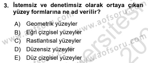 Bilgisayar Destekli Temel Tasarım Dersi 2020 - 2021 Yılı Yaz Okulu Sınav Soruları 3. Soru