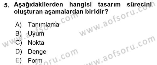 Bilgisayar Destekli Temel Tasarım Dersi 2020 - 2021 Yılı Yaz Okulu Sınav Soruları 5. Soru