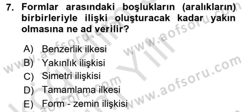 Bilgisayar Destekli Temel Tasarım Dersi 2020 - 2021 Yılı Yaz Okulu Sınav Soruları 7. Soru
