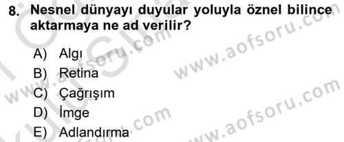 Bilgisayar Destekli Temel Tasarım Dersi 2020 - 2021 Yılı Yaz Okulu Sınav Soruları 8. Soru