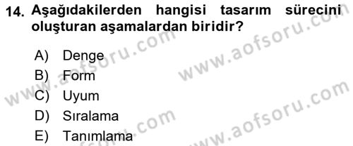 Bilgisayar Destekli Temel Tasarım Dersi 2021 - 2022 Yılı (Vize) Ara Sınav Soruları 14. Soru