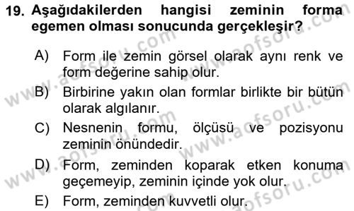 Bilgisayar Destekli Temel Tasarım Dersi 2021 - 2022 Yılı (Vize) Ara Sınav Soruları 19. Soru
