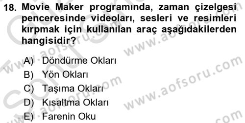 Bilgisayar Destekli Temel Tasarım Dersi 2021 - 2022 Yılı (Final) Dönem Sonu Sınav Soruları 18. Soru