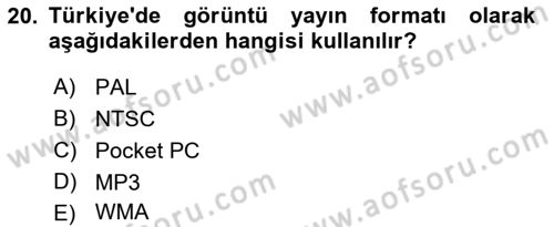 Bilgisayar Destekli Temel Tasarım Dersi 2021 - 2022 Yılı (Final) Dönem Sonu Sınav Soruları 20. Soru