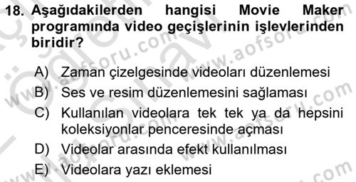 Bilgisayar Destekli Temel Tasarım Dersi 2021 - 2022 Yılı Yaz Okulu Sınav Soruları 18. Soru
