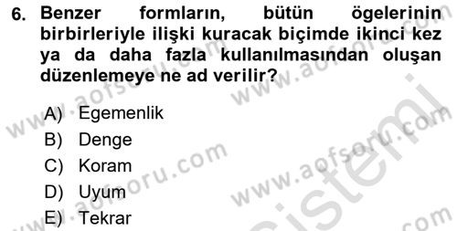 Bilgisayar Destekli Temel Tasarım Dersi 2021 - 2022 Yılı Yaz Okulu Sınav Soruları 6. Soru