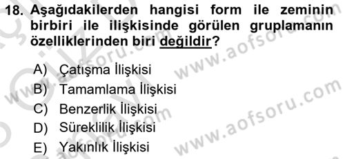 Bilgisayar Destekli Temel Tasarım Dersi 2022 - 2023 Yılı (Vize) Ara Sınav Soruları 18. Soru