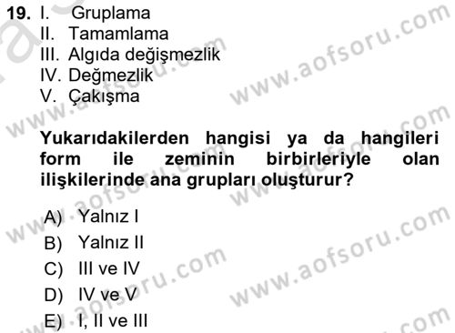 Bilgisayar Destekli Temel Tasarım Dersi 2022 - 2023 Yılı (Vize) Ara Sınavı 19. Soru