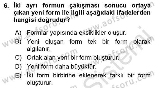 Bilgisayar Destekli Temel Tasarım Dersi 2022 - 2023 Yılı (Vize) Ara Sınav Soruları 6. Soru