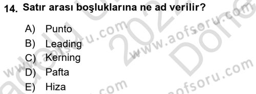 Bilgisayar Destekli Temel Tasarım Dersi 2022 - 2023 Yılı (Final) Dönem Sonu Sınav Soruları 14. Soru