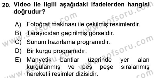 Bilgisayar Destekli Temel Tasarım Dersi 2022 - 2023 Yılı (Final) Dönem Sonu Sınav Soruları 20. Soru