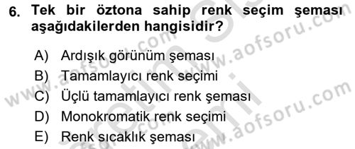 Bilgisayar Destekli Temel Tasarım Dersi 2022 - 2023 Yılı (Final) Dönem Sonu Sınav Soruları 6. Soru