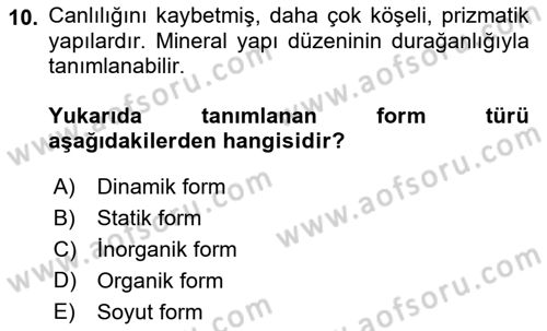 Bilgisayar Destekli Temel Tasarım Dersi 2023 - 2024 Yılı (Vize) Ara Sınav Soruları 10. Soru