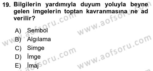 Bilgisayar Destekli Temel Tasarım Dersi 2023 - 2024 Yılı (Vize) Ara Sınav Soruları 19. Soru