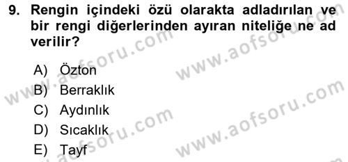 Bilgisayar Destekli Temel Tasarım Dersi 2023 - 2024 Yılı (Final) Dönem Sonu Sınav Soruları 9. Soru
