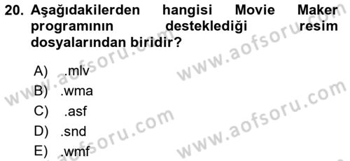 Bilgisayar Destekli Temel Tasarım Dersi 2023 - 2024 Yılı Yaz Okulu Sınav Soruları 20. Soru