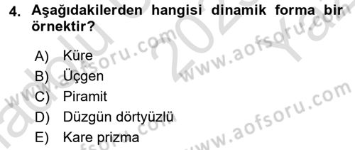 Bilgisayar Destekli Temel Tasarım Dersi 2023 - 2024 Yılı Yaz Okulu Sınav Soruları 4. Soru