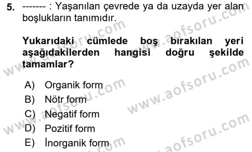 Bilgisayar Destekli Temel Tasarım Dersi 2023 - 2024 Yılı Yaz Okulu Sınavı 5. Soru