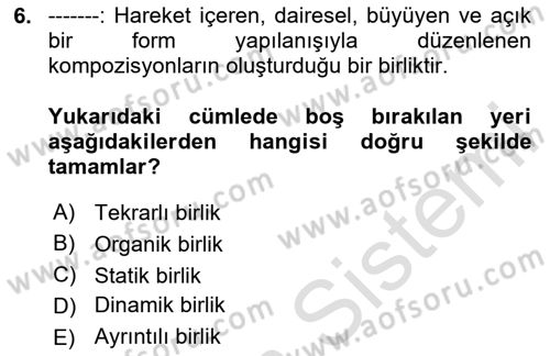 Bilgisayar Destekli Temel Tasarım Dersi 2023 - 2024 Yılı Yaz Okulu Sınav Soruları 6. Soru