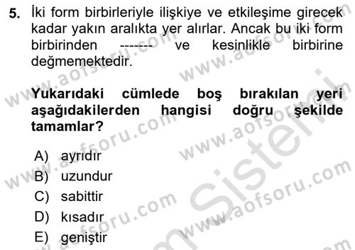 Bilgisayar Destekli Temel Tasarım Dersi 2024 - 2025 Yılı (Vize) Ara Sınav Soruları 5. Soru