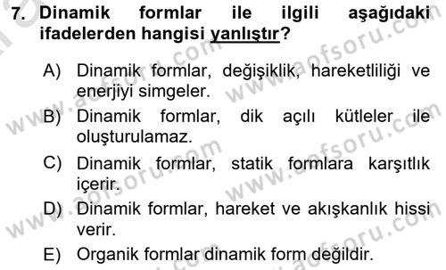 Bilgisayar Destekli Temel Tasarım Dersi 2024 - 2025 Yılı (Vize) Ara Sınav Soruları 7. Soru