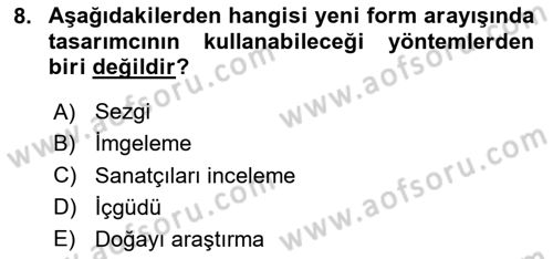 Bilgisayar Destekli Temel Tasarım Dersi 2024 - 2025 Yılı (Vize) Ara Sınav Soruları 8. Soru