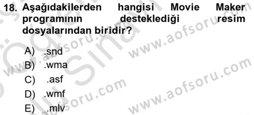 Bilgisayar Destekli Temel Tasarım Dersi 2024 - 2025 Yılı Yaz Okulu Sınav Soruları 18. Soru