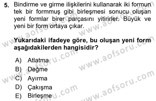 Bilgisayar Destekli Temel Tasarım Dersi 2024 - 2025 Yılı Yaz Okulu Sınav Soruları 5. Soru