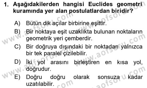 Bilgisayar Destekli Temel Tasarım Dersi 2025 - 2026 Yılı (Vize) Ara Sınav Soruları 1. Soru