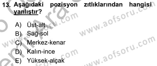 Bilgisayar Destekli Temel Tasarım Dersi 2025 - 2026 Yılı (Vize) Ara Sınav Soruları 13. Soru