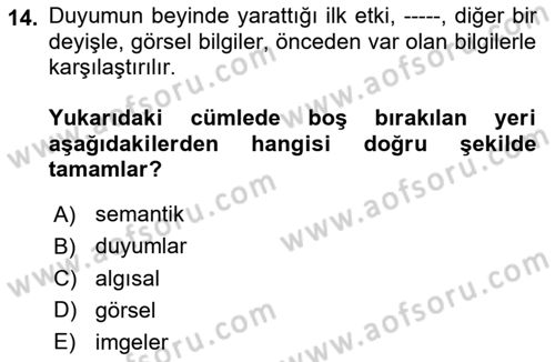 Bilgisayar Destekli Temel Tasarım Dersi 2025 - 2026 Yılı (Vize) Ara Sınav Soruları 14. Soru